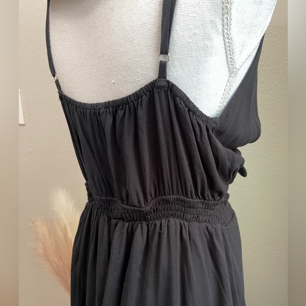NEW Mainstrip - Black Fun Boho Vacation Destination Summer Maxi Dress - Picture 12 of 15